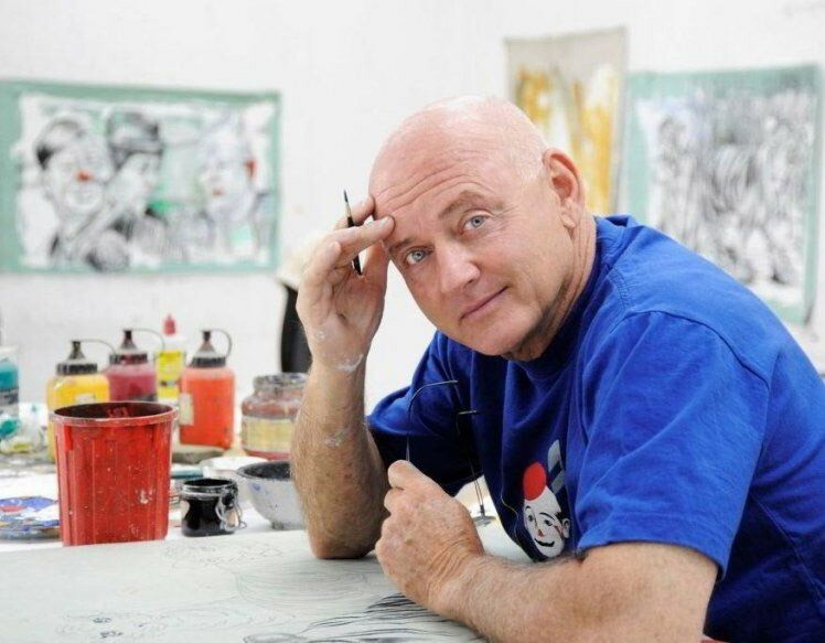Portrait von Maler und Künstler Rolf Knie