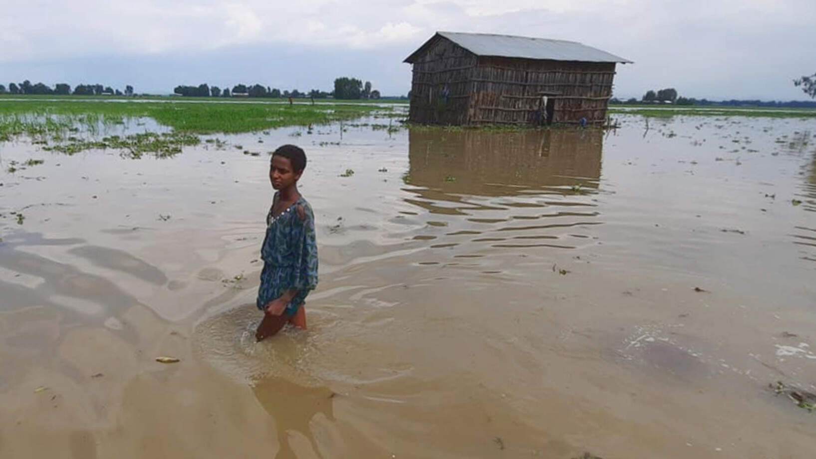 Überflutetes Gebiet in Fogera - Stiftung Menschen für Menschen