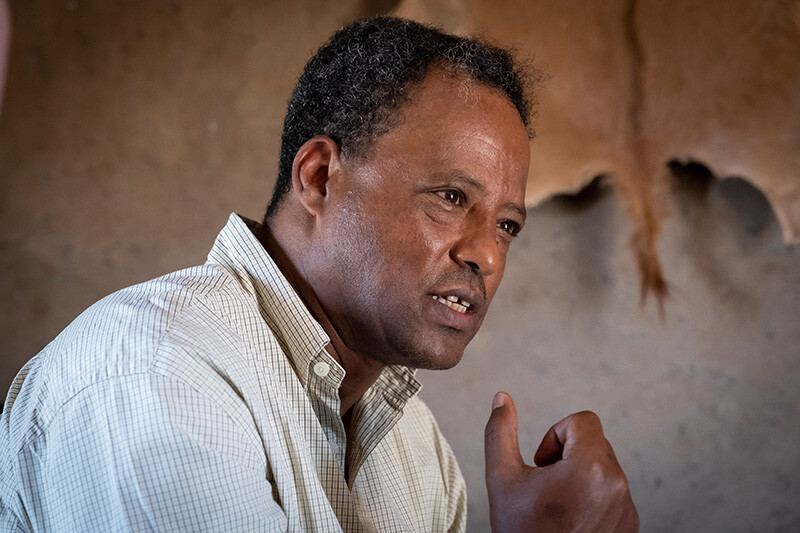 Getachew Zewdu, Landesrepräsentant von Äthiopien, im Gespräch