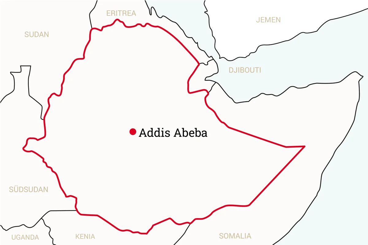 Projektkarte Addis Abeba