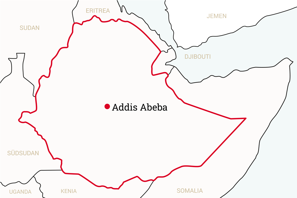 Projektkarte Addis Abeba