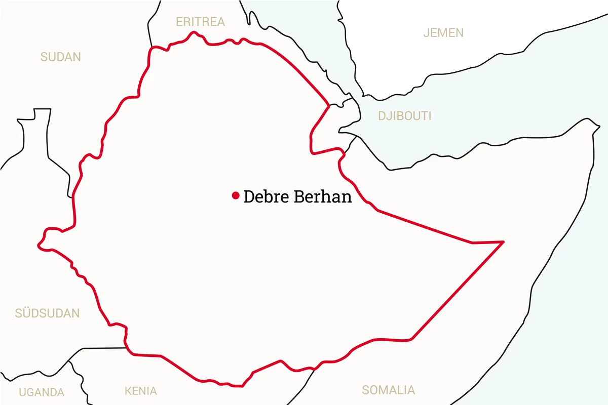 Projektkarte Debre Berhan 