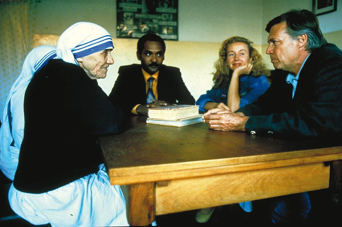 Karlheinz Böhm mit Mutter Teresa