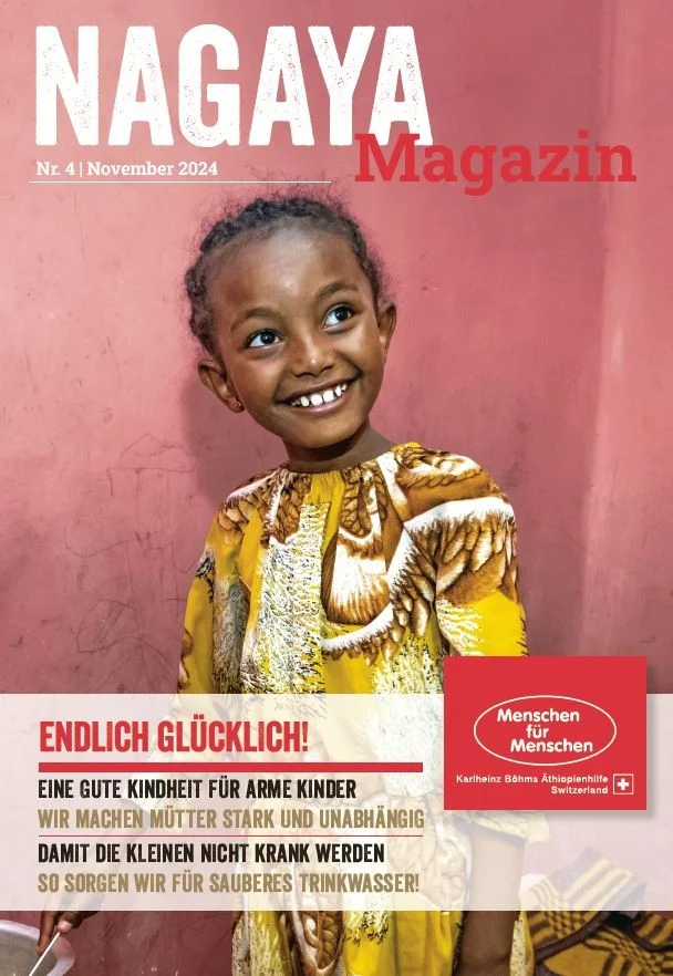 Vorschaufoto vom Nagaya Magazin 4.2024 mit lachendem Mädchen auf dem Cover
