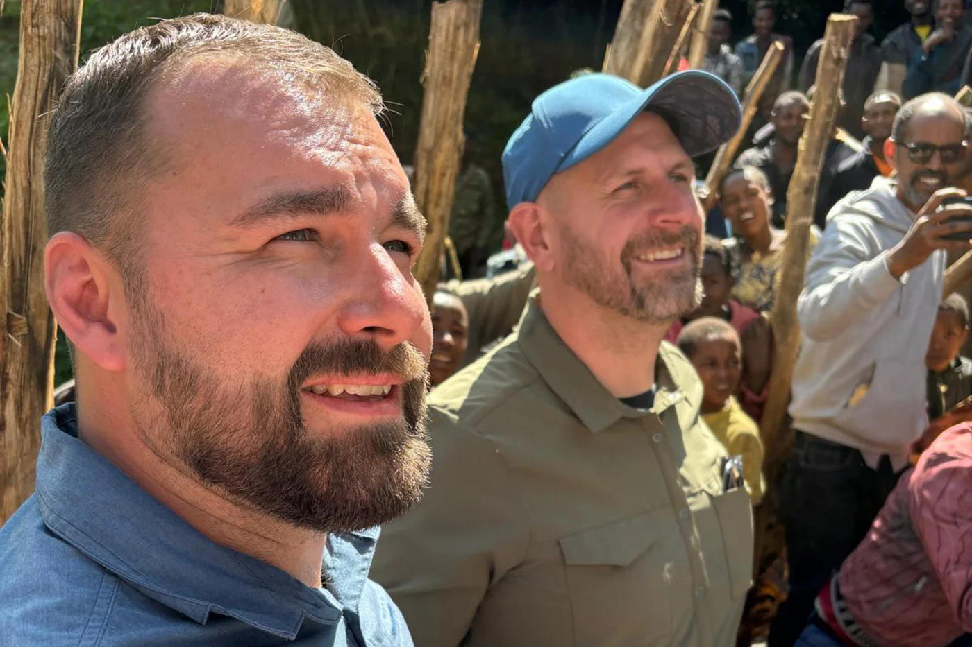 Michael Kesselring und Claudio Capaul im Feld | Stiftung Menschen für Menschen Michael Kesselring und Claudio Capaul im Feld
