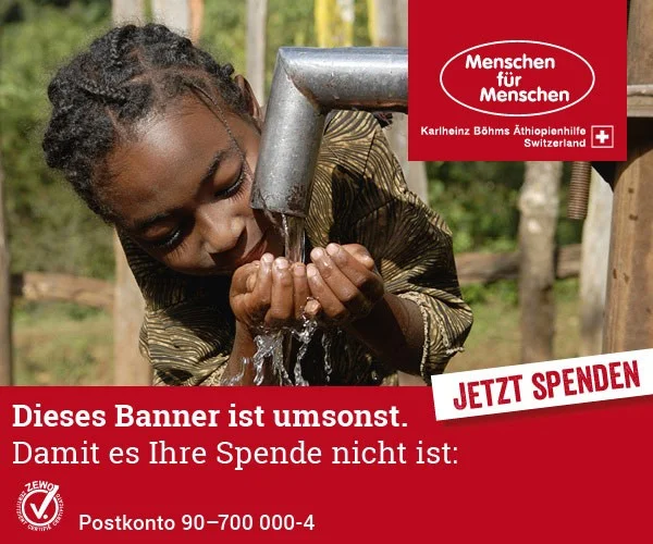 Web-Banner: "Dieses Banner ist umsonst, damit es ihre Spende nicht ist."