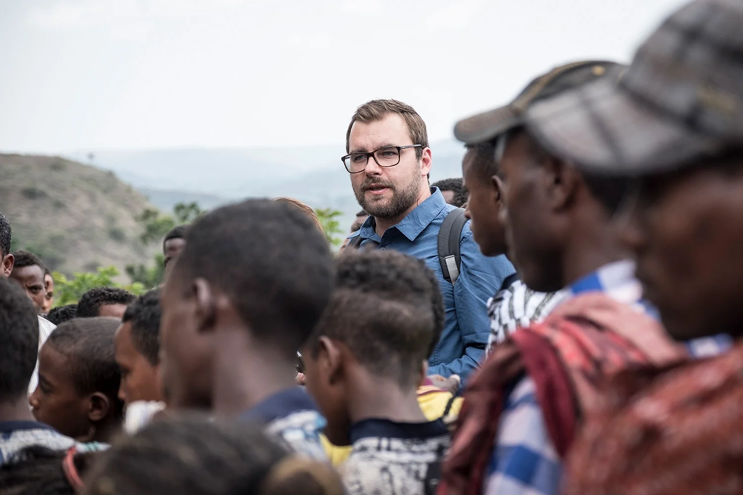Co-Geschäftsführer Michael Kesselring in Äthiopien