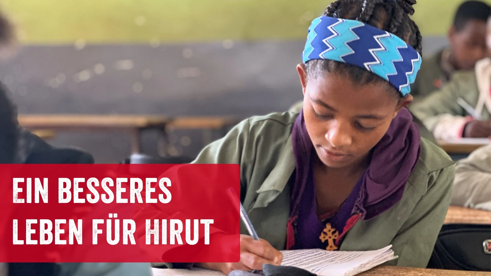 Das Mädchen Hirut im Schulunterricht