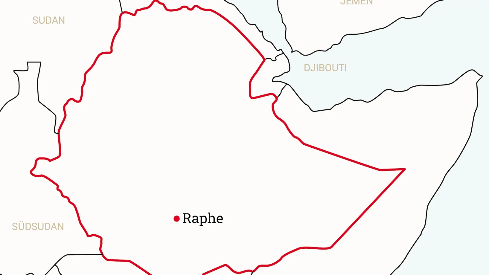 Projektkarte Äthiopien: Projektgebiet Raphe