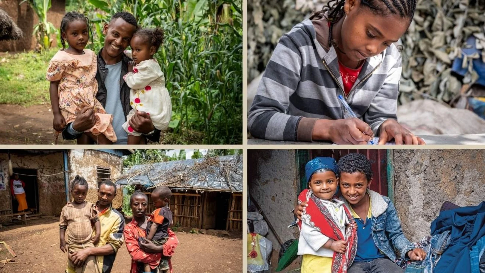 Zusammenstellung von vier Bildern