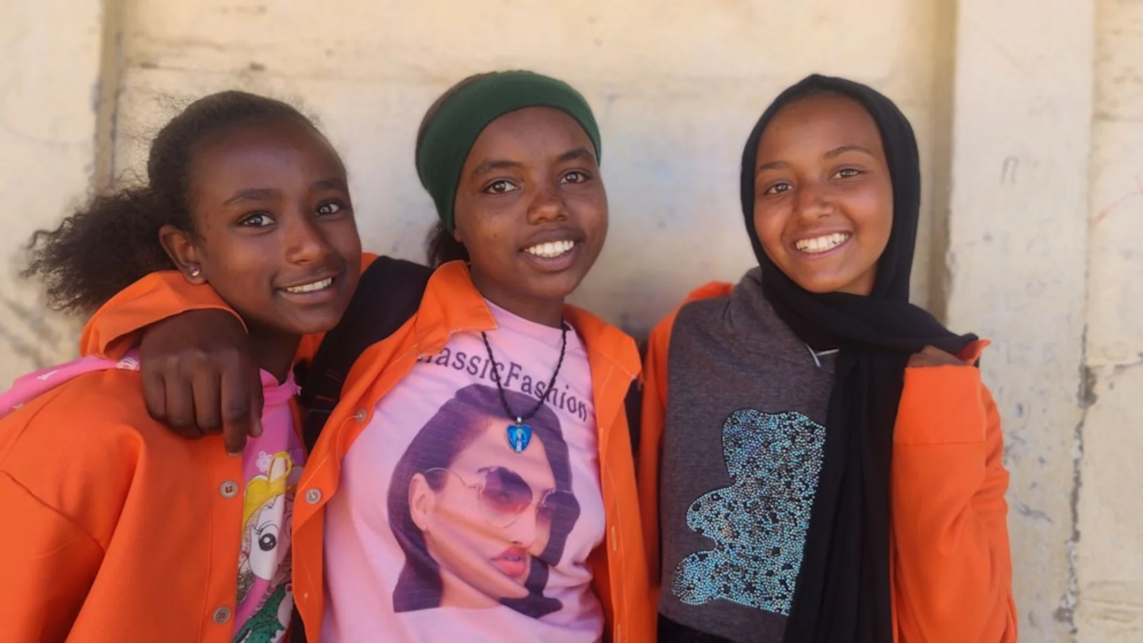 Drei Schülerinnen aus Debre Berhan