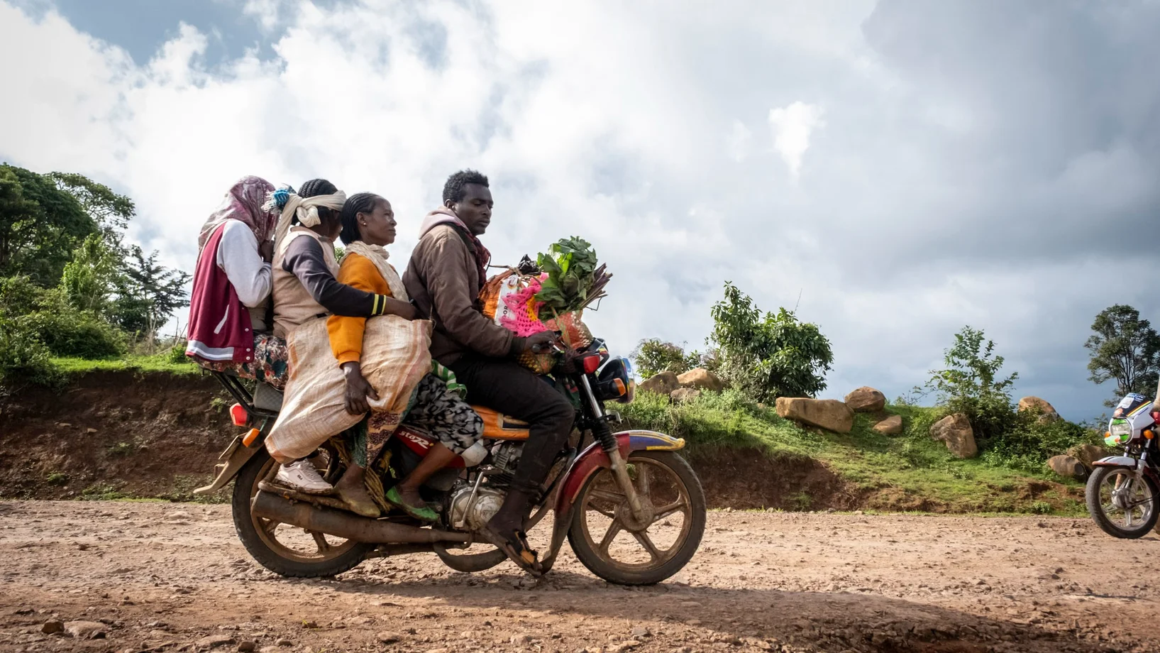 Motorräder sind im ländlichen Äthiopien wichtiges Fortbewegungs- und Transportmittel.