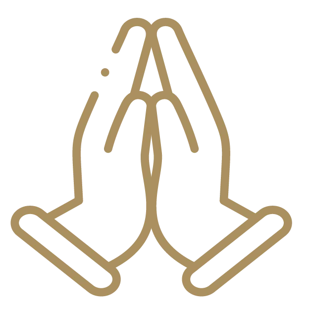 Icon "Religionen": Betende Hand