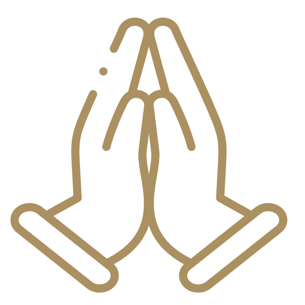 Icon "Religionen": Betende Hand